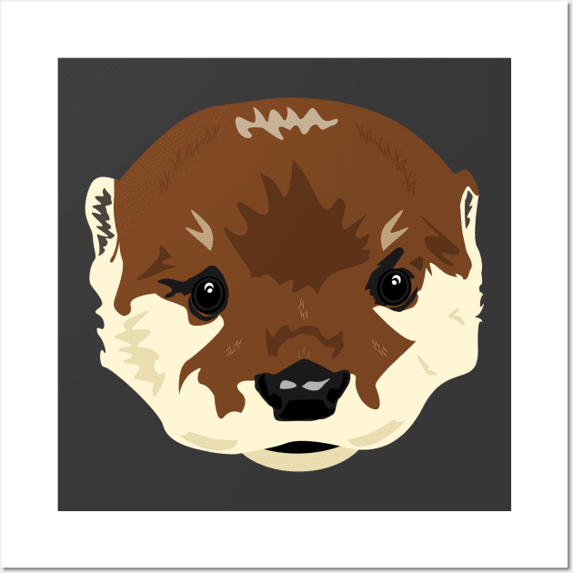 Otter Baby Vector Wall Art by TaliDe